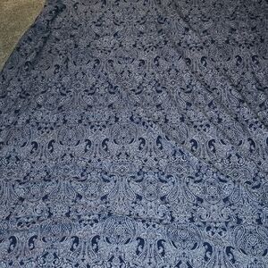 IKEA JÄTTEVALLMO Blue Paisley Bandana Print Duvet Full/queen